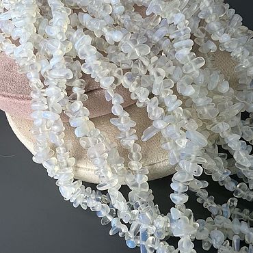 Аксессуары ручной работы. Ярмарка Мастеров - ручная работа (39 см)  опалит  галтовка 3-5mm. Handmade.