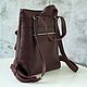 Backpack leather female 'Toffee' (Burgundy). Backpacks. DragonBags - Rucksack leather. Online shopping on My Livemaster.  Фото №2