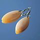 Melon slice-onyx earrings large stones, Earrings, Khimki,  Фото №1