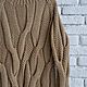 Jerseys: Women's knitted sweater with braids of warm beige color. Sweaters. Kardigan sviter - женский вязаный свитер кардиган оверсайз. Online shopping on My Livemaster.  Фото №2