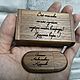 Wooden flash drive with engraving in a box, Flash drives, Barnaul,  Фото №1
