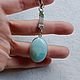 Charm keychain with natural opal in 925 silver. Key chain. marusjy. My Livemaster. Фото №4