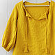 Sunny boho blouse made of 100% linen. Blouses. etnoart. Online shopping on My Livemaster.  Фото №2