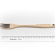 Для дома и интерьера handmade. Livemaster - original item Wooden fork. Kitchen utensils of wood. Handmade.