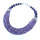 Necklace 'Violet fields' Purple amethyst, beads. Necklace. Dorida's Gems (Dorida-s-gems). My Livemaster. Фото №6