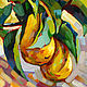 Триптих "фрукты на дереве" "Груши", Картины, Москва,  Фото №1