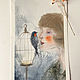 'Anna' watercolor painting (birds, Akhmatova). Pictures. Nadezda Perova. Online shopping on My Livemaster.  Фото №2