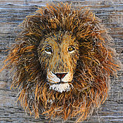 Украшения handmade. Livemaster - original item Textile boho brooch lion. Handmade.