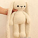 Order Knitted Bunny with long ears plush yarn. Amigurushka. Livemaster. . Stuffed Toys Фото №3