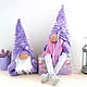 Plush lavender Dwarf toy, gift house charm. Stuffed Toys. CozyGnomes. Online shopping on My Livemaster.  Фото №2