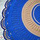 Large oval carpet knitted with applique HOLIDAY. Carpets. knitted handmade rugs (kovrik-makrame). My Livemaster. Фото №5