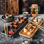 Посуда handmade. Livemaster - original item Set of boards for serving sushi and snacks 