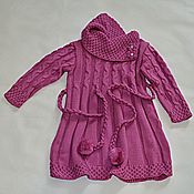Одежда детская handmade. Livemaster - original item Knitted dress,4-5 years old.. Handmade.