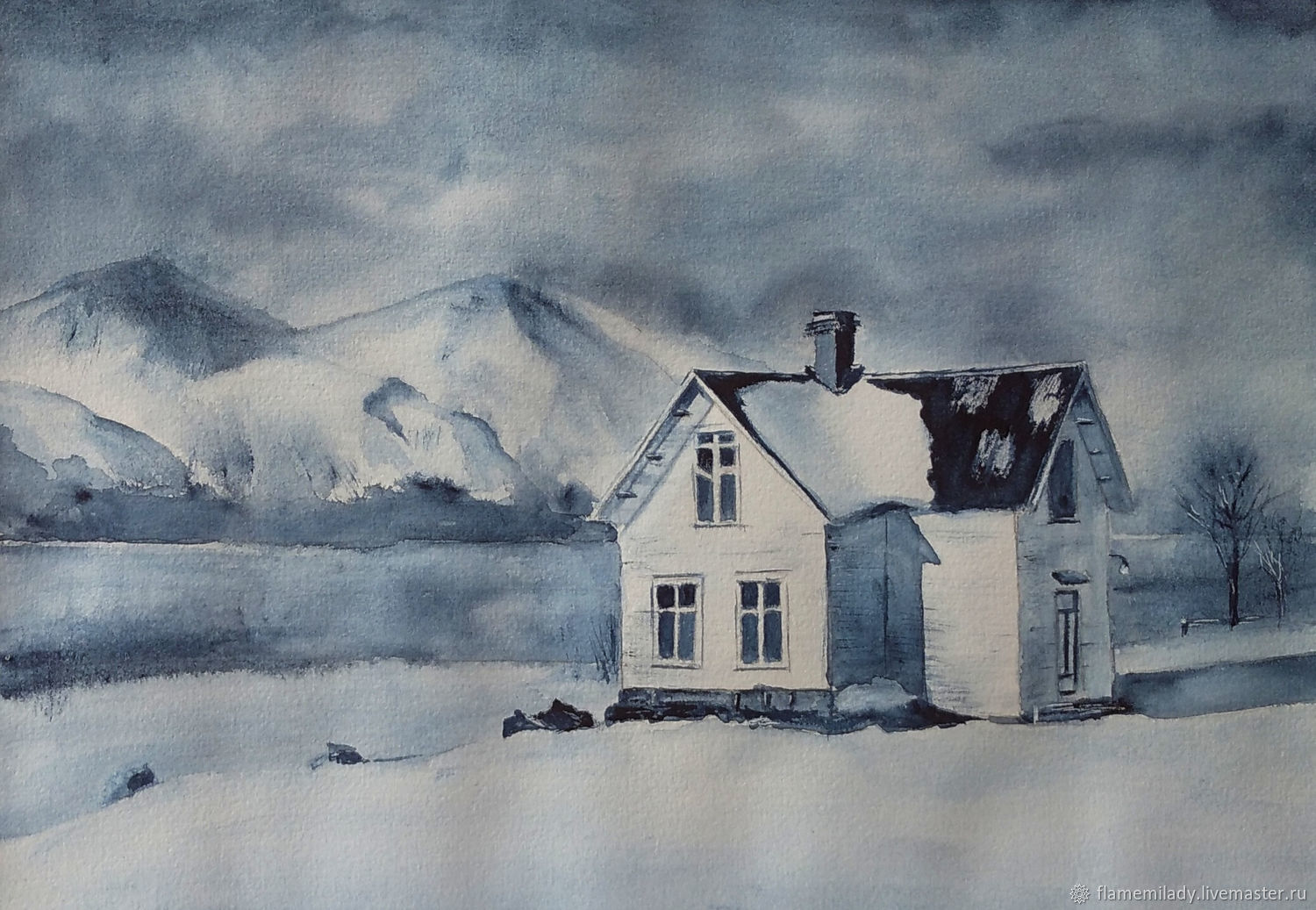  ' Somewhere in Scandinavia' watercolor painting, Pictures, Ekaterinburg,  Фото №1