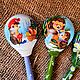 Wooden spoons gift set hedgehogs. Spoons. Original painted Souvenirs and gift. My Livemaster. Фото №5