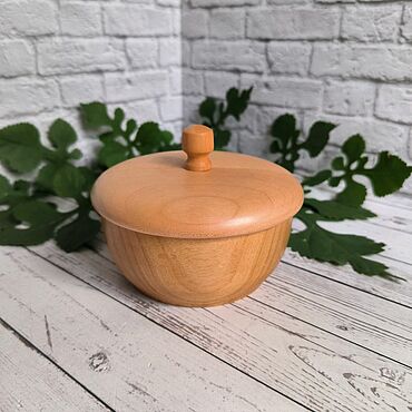 Посуда ручной работы. Ярмарка Мастеров - ручная работа Солонка из дерева. Handmade.