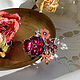 Винтаж: Винтажное крупное розовое кольцо с цветами, эмаль, 1928 Jewelry. Кольца винтажные. Винтажные сокровища_2. Интернет-магазин Ярмарка Мастеров.  Фото №2