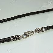Русский стиль handmade. Livemaster - original item Cord, bracelet braided Rus (thickness 4 mm). Handmade.