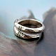 «Муравьед» кольцо из серебра