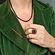 Винтаж: Bar-brooch с богемскими пиропами до 1900гг, Броши винтажные, Геттинген,  Фото №1