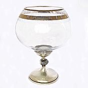 Посуда handmade. Livemaster - original item BRANDY wine GLASS BOHEMIAN EMPIRE (a glass of brandy). Handmade.