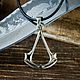 Pendant Assassin. Assassin's Creed. nickel silver brass silver, Pendant, Moscow,  Фото №1