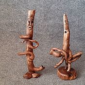 Для дома и интерьера handmade. Livemaster - original item The bird and the woodman. Handmade.