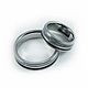Titanium wedding rings with pearls and onyx. Rings. asgdesign. Online shopping on My Livemaster.  Фото №2