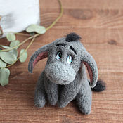 Куклы и игрушки handmade. Livemaster - original item Donkey Eeyore toy made of wool. Handmade.