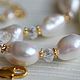 Order 'Rainbow' set of Baroque white pearls. Soaphand-made. Livemaster. . Jewelry Sets Фото №3