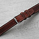 Leather watchband 20mm brown. Watch Straps. LadO Watch Straps (novgorodsky). Online shopping on My Livemaster.  Фото №2