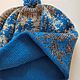 Blue hat and Snood set winter 202. Caps. frusnork. My Livemaster. Фото №5