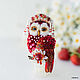 Owl brooch 'Red maiden'. Owl is the barn owl, Brooches, Moscow,  Фото №1