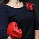 сумка красная, сумка с розой, сумка роза, роза, роза из кожи, сумка роза из кожи, сумка красная роза, авторская сумка, роза из кожи, брошь роза, брошь роза кожа, красная сумка, сумка красная кожа.