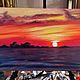 oil painting sunset. Pictures. Arthelenkey (earthelenkey). My Livemaster. Фото №5