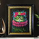 Painting with a cat 'Marquis' in a frame on canvas, Pictures, Belgorod,  Фото №1