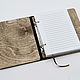 Notebook A6 made of wood and genuine leather. Notebooks. semejnaya-masterskaya-bambuk. My Livemaster. Фото №5