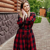 Одежда handmade. Livemaster - original item Dress made of natural fabric 