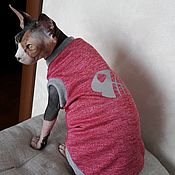 Зоотовары handmade. Livemaster - original item Clothing for cats Sweatshirt fleece katyonic 