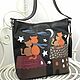 Сумка кожаная "Кошкин дом” чёрная. Классическая сумка. VICTORIA's BAGS Виктория. Ярмарка Мастеров.  Фото №4