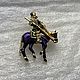 Винтаж:  Брошь Сюжетная Дон Кихот Sphinx Англия, Броши винтажные, Минск,  Фото №1