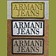 Вышивка нашивка шеврон аппликация Armani Jeans для ремонта, Аппликации, Москва,  Фото №1