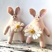 Куклы и игрушки handmade. Livemaster - original item Piggy Frol and Nyusha. Handmade.