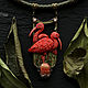  ' Predawn ibises ' birds, modern. Necklace. House Of The Moon Dew. My Livemaster. Фото №6