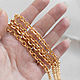 7*6 мм. Цепь позолоченная, отрезок 20 см. Цепочки. Валерия (flowerbead). Интернет-магазин Ярмарка Мастеров.  Фото №2