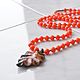 Order Beads coral pendant of Jasper WALTZ BOSTON. Designer jewelry by Anastasia (NASTYAGP). Livemaster. . Pendants Фото №3