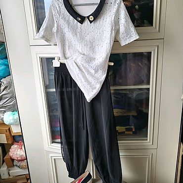 Винтаж ручной работы. Ярмарка Мастеров - ручная работа Винтаж: Топ кружевной.Trend&style!44.Фарфоровые кружева!UK!. Handmade.