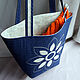 Blue Flower Needlework Bag, Japanese Moles. Classic Bag. Vash sacvoyage. My Livemaster. Фото №5