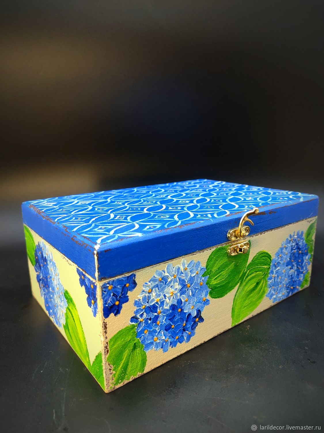 Шкатулки: Шкатулка\" Гортензия\" купить в интернет-магазине Ярмарка ...