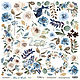 В наличии! Лист для вырезания 30x30 Цветы Blue & Blush от Scrapmir, Бумага для скрапбукинга, Зеленоград,  Фото №1